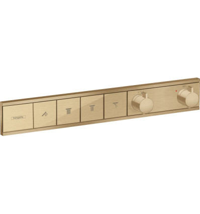 Bateria termostatyczna do 4 odbiorników, podtynkowa Brąz Szczotkowany RainSelect Hansgrohe (15382140)