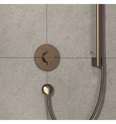 Bateria termostatyczna do 1 odbiornika, podtynkowa Brąz Szczotkowany ShowerSelect Comfort S Hansgrohe (15553140)