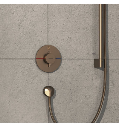 Bateria termostatyczna do 1 odbiornika, podtynkowa Brąz Szczotkowany ShowerSelect Comfort S Hansgrohe (15553140)