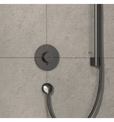 Bateria termostatyczna do 1 odbiornika, podtynkowa Czarny Chrom Szczotkowany ShowerSelect Comfort S Hansgrohe (15553340)