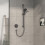 Bateria termostatyczna do 1 odbiornika, podtynkowa Czarny Chrom Szczotkowany ShowerSelect Comfort S Hansgrohe (15553340)