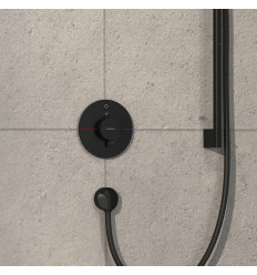 Bateria termostatyczna do 1 odbiornika, podtynkowa Czarny Matowy ShowerSelect Comfort S Hansgrohe (15553670)