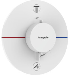 Bateria termostatyczna do 2 odbiorników, podtynkowa Biały Matowy ShowerSelect Comfort S Hansgrohe (15554700)