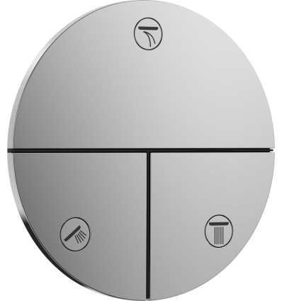 Zawór odcinający do 3 odbiorników, podtynkowy Chrom ShowerSelect Comfort S Hansgrohe (15558000)