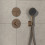 Zawór odcinający do 3 odbiorników, podtynkowy Brąz Szczotkowany ShowerSelect Comfort S Hansgrohe (15558140)