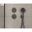 Zawór odcinający do 3 odbiorników, podtynkowy Czarny Chrom Szczotkowany ShowerSelect Comfort S Hansgrohe (15558340)