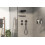 Zawór odcinający do 3 odbiorników, podtynkowy Czarny Chrom Szczotkowany ShowerSelect Comfort S Hansgrohe (15558340)
