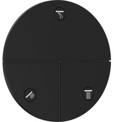 Zawór odcinający do 3 odbiorników, podtynkowy Czarny Matowy ShowerSelect Comfort S Hansgrohe (15558670)