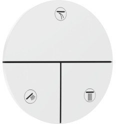 Zawór odcinający do 3 odbiorników, podtynkowy Biały Matowy ShowerSelect Comfort S Hansgrohe (15558700)