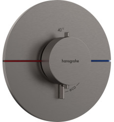 Bateria termostatyczna, podtynkowa Czarny Chrom Szczotkowany ShowerSelect Comfort S Hansgrohe (15559340)