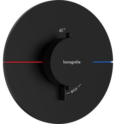 Bateria termostatyczna podtynkowa Czarny Matowy ShowerSelect Comfort S Hansgrohe (15559670)