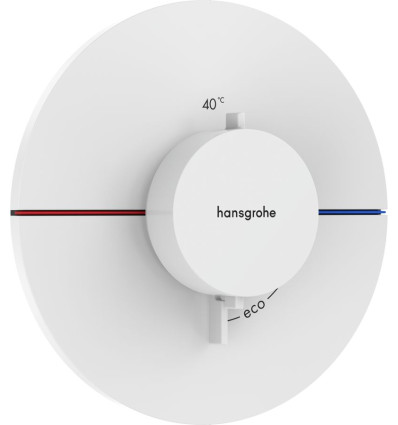 Bateria termostatyczna, podtynkowa Biały Matowy ShowerSelect Comfort S Hansgrohe (15559700)