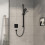 Bateria termostatyczna do 1 odbiornika podtynkowa Czarny Matowy ShowerSelect Comfort E Hansgrohe (15571670)