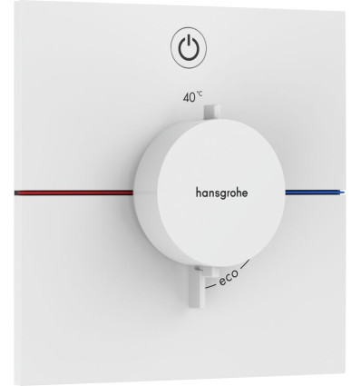 Bateria termostatyczna do 1 odbiornika podtynkowa Biały Matowy ShowerSelect Comfort E Hansgrohe (15571700)