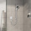 Bateria termostatyczna do 1 odbiornika podtynkowa Biały Matowy ShowerSelect Comfort E Hansgrohe (15571700)