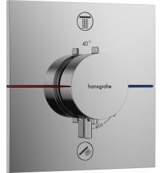 Bateria termostatyczna do 2 odbiorników, podtynkowa Chrom ShowerSelect Comfort E Hansgrohe (15572000)