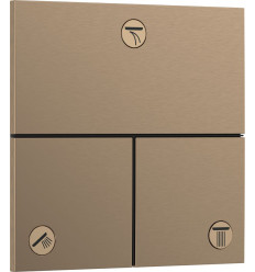 Zawór odcinający do 3 odbiorników, podtynkowy Brąz Szczotkowany ShowerSelect Comfort E Hansgrohe (15573140)