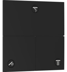 Zawór odcinający do 3 odbiorników, podtynkowy Czarny Matowy ShowerSelect Comfort E Hansgrohe (15573670)