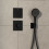 Zawór odcinający do 3 odbiorników, podtynkowy Czarny Matowy ShowerSelect Comfort E Hansgrohe (15573670)
