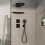 Zawór odcinający do 3 odbiorników, podtynkowy Czarny Matowy ShowerSelect Comfort E Hansgrohe (15573670)