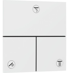 Zawór odcinający do 3 odbiorników, podtynkowy Biały Matowy ShowerSelect Comfort E Hansgrohe (15573700)