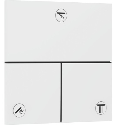 Zawór odcinający do 3 odbiorników podtynkowy Biały Matowy ShowerSelect Comfort E Hansgrohe (15573700)