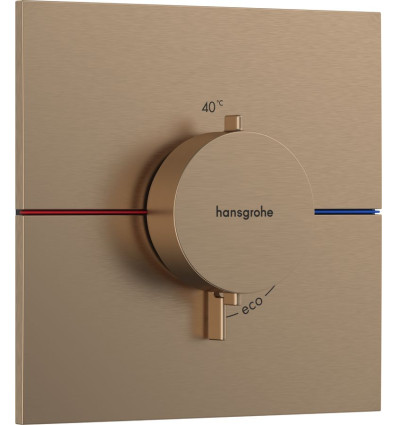 Bateria termostatyczna podtynkowa Brąz Szczotkowany ShowerSelect Comfort E Hansgrohe (15574140)