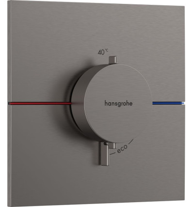 Bateria termostatyczna podtynkowa Czarny Chrom Szczotkowany ShowerSelect Comfort E Hansgrohe (15574340)