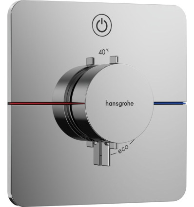 Bateria termostatyczna do 1 odbiornika podtynkowa Chrom ShowerSelect Comfort Q Hansgrohe (15581000)