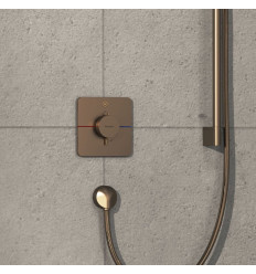 Bateria termostatyczna do 1 odbiornika, podtynkowa Brąz Szczotkowany ShowerSelect Comfort Q Hansgrohe (15581140)