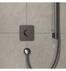 Bateria termostatyczna do 1 odbiornika, podtynkowa Czarny Chrom Szczotkowany ShowerSelect Comfort Q Hansgrohe (15581340)
