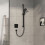 Bateria termostatyczna do 1 odbiornika podtynkowa Czarny Matowy ShowerSelect Comfort Q Hansgrohe (15581670)