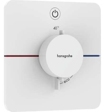 Bateria termostatyczna do 1 odbiornika podtynkowa Biały Matowy ShowerSelect Comfort Q Hansgrohe (15581700)