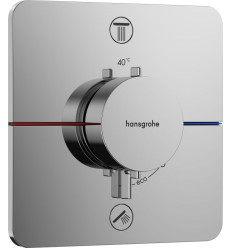 Bateria termostatyczna do 2 odbiorników, podtynkowa Chrom ShowerSelect Comfort Q Hansgrohe (15583000)