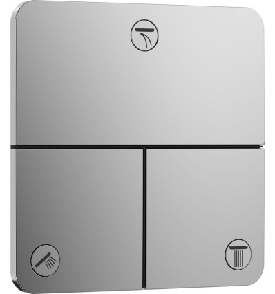 Zawór odcinający do 3 odbiorników podtynkowy Chrom ShowerSelect Comfort Q Hansgrohe (15587000)