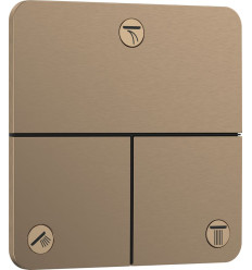 Zawór odcinający do 3 odbiorników, podtynkowy Brąz Szczotkowany ShowerSelect Comfort Q Hansgrohe (15587140)