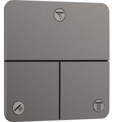 Zawór odcinający do 3 odbiorników, podtynkowy Czarny Chrom Szczotkowany ShowerSelect Comfort Q Hansgrohe (15587340)