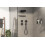 Zawór odcinający do 3 odbiorników podtynkowy Czarny Chrom Szczotkowany ShowerSelect Comfort Q Hansgrohe (15587340)