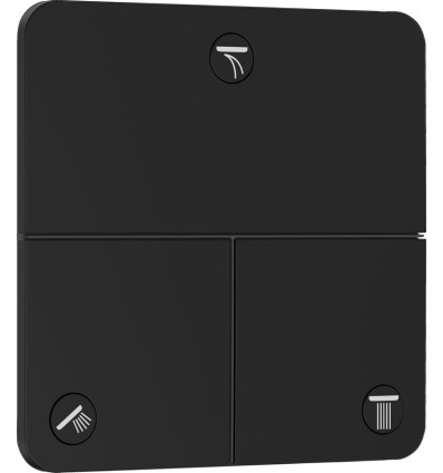 Zawór odcinający do 3 odbiorników podtynkowy Czarny Matowy ShowerSelect Comfort Q Hansgrohe (15587670)