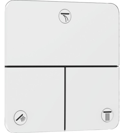 Zawór odcinający do 3 odbiorników podtynkowy Biały Matowy ShowerSelect Comfort Q Hansgrohe (15587700)