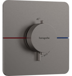 Bateria termostatyczna, podtynkowa Czarny Chrom Szczotkowany ShowerSelect Comfort Q Hansgrohe (15588340)