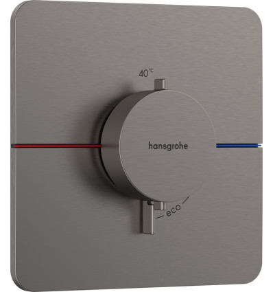 Bateria termostatyczna podtynkowa Czarny Chrom Szczotkowany ShowerSelect Comfort Q Hansgrohe (15588340)