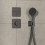 Bateria termostatyczna podtynkowa Czarny Chrom Szczotkowany ShowerSelect Comfort Q Hansgrohe (15588340)