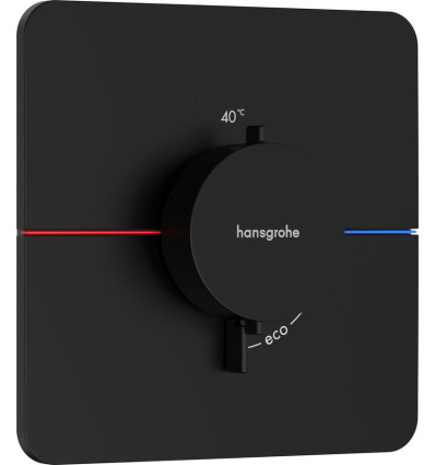 Bateria termostatyczna podtynkowa Czarny Matowy ShowerSelect Comfort Q Hansgrohe (15588670)