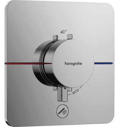Bateria termostatyczna do 1 odbiornika z dodatkowym wyjściem podtynkowa Chrom ShowerSelect Comfort Q Hansgrohe (15589000)
