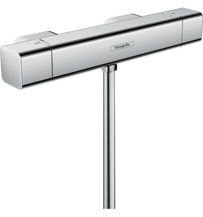 Bateria prysznicowa, termostatyczna, natynkowa Chrom Ecostat E Hansgrohe (15773000)
