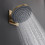 Przyłącze ścienne do głowicy prysznicowej 260 Brąz Szczotkowany Pulsify Hansgrohe (24149140)