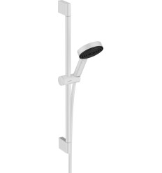 Zestaw prysznicowy 105 3jet Relaxation EcoSmart z drążkiem 65 cm Biały Matowy Pulsify Select S Hansgrohe (24161700)