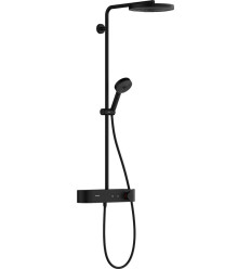 Komplet prysznicowy 260 1jet EcoSmart z termostatem ShowerTablet Select 400 Czarny Matowy Pulsify S Hansgrohe (24221670)