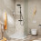 Komplet prysznicowy 260 1 jet z Ecostat Fine Czarny Matowy Pulsify S Puro Hansgrohe (24222670)